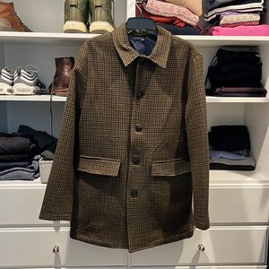 Bonobos Italian Wool Car Coat Dark Camel